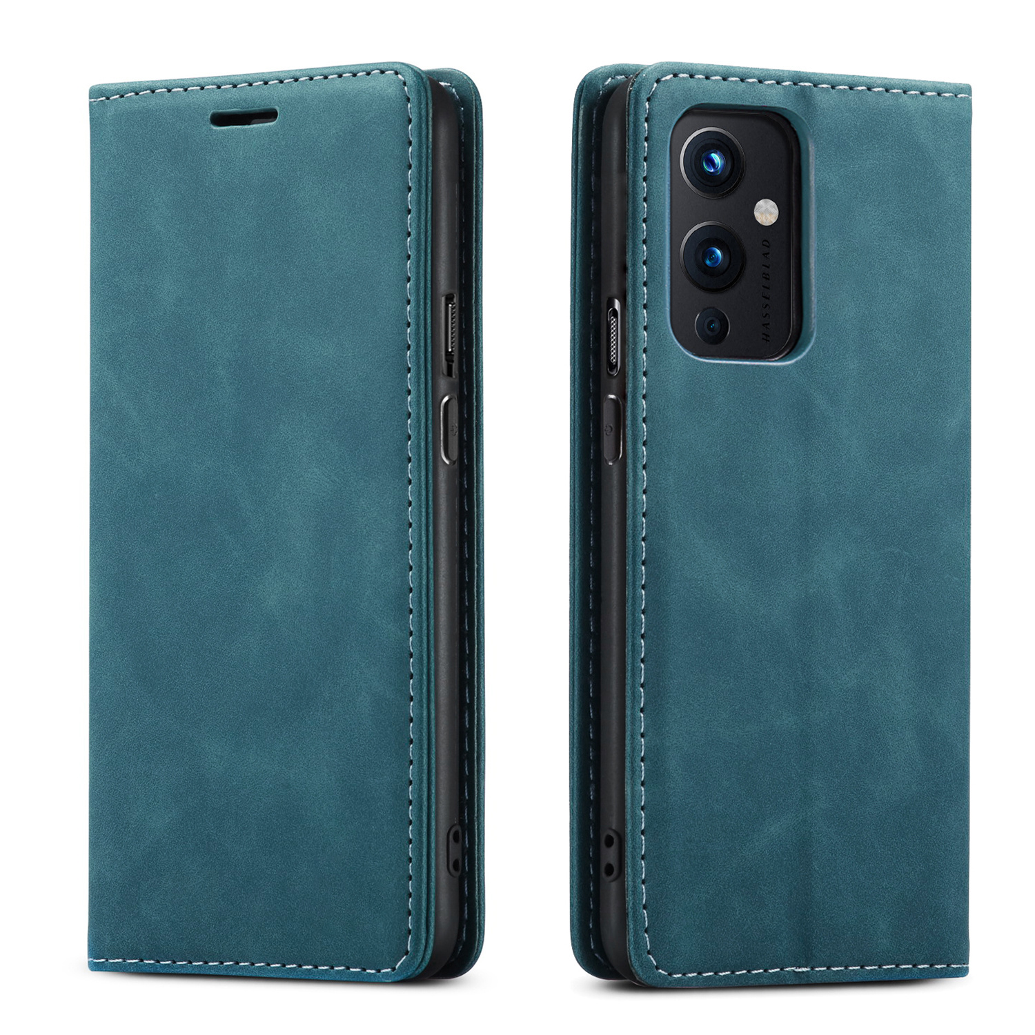 ProGuard OnePlus 9 Wallet Hoesje Vintage Leder Blauw - Afbeelding 7