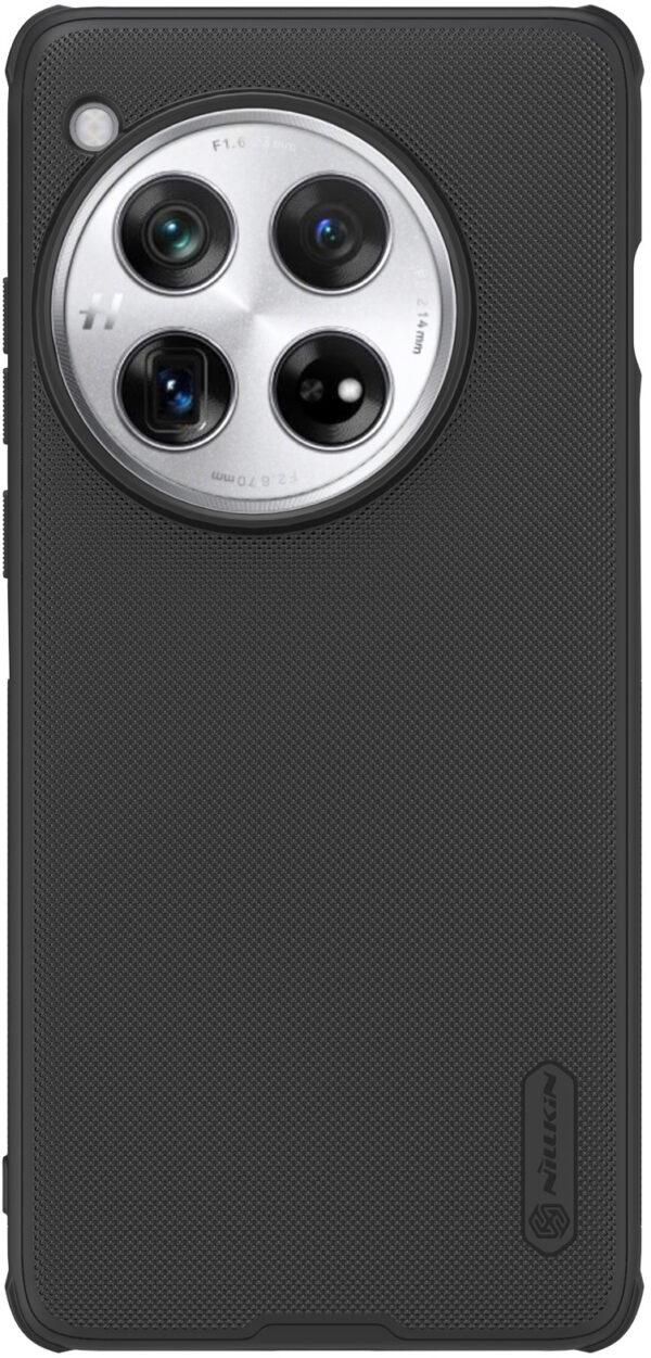 Nillkin OnePlus 12 Hoesje Super Frosted Shield Pro Zwart