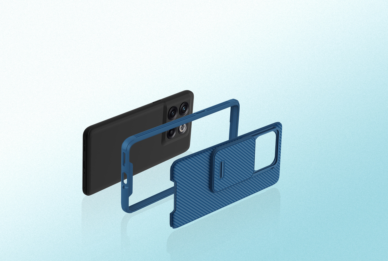 Nillkin OnePlus 10T Hoesje CamShield Pro Blauw - Afbeelding 8