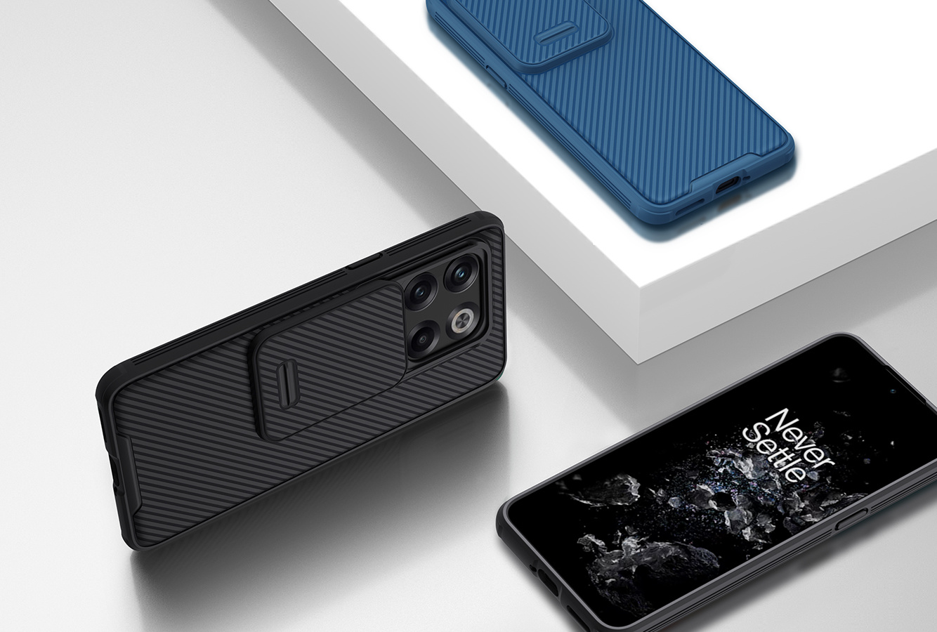 Nillkin OnePlus 10T Hoesje CamShield Pro Blauw - Afbeelding 9