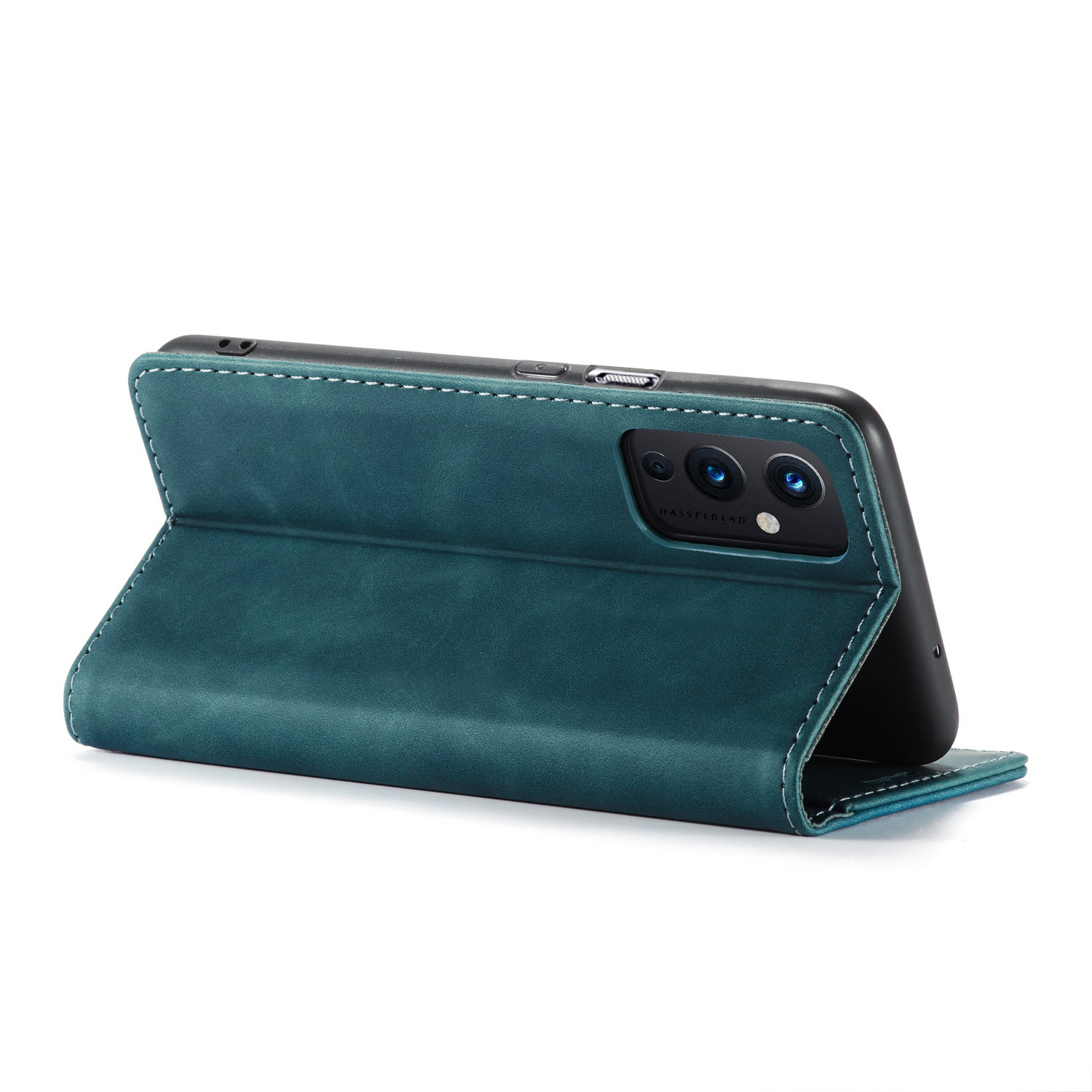 ProGuard OnePlus 9 Wallet Hoesje Vintage Leder Blauw - Afbeelding 4