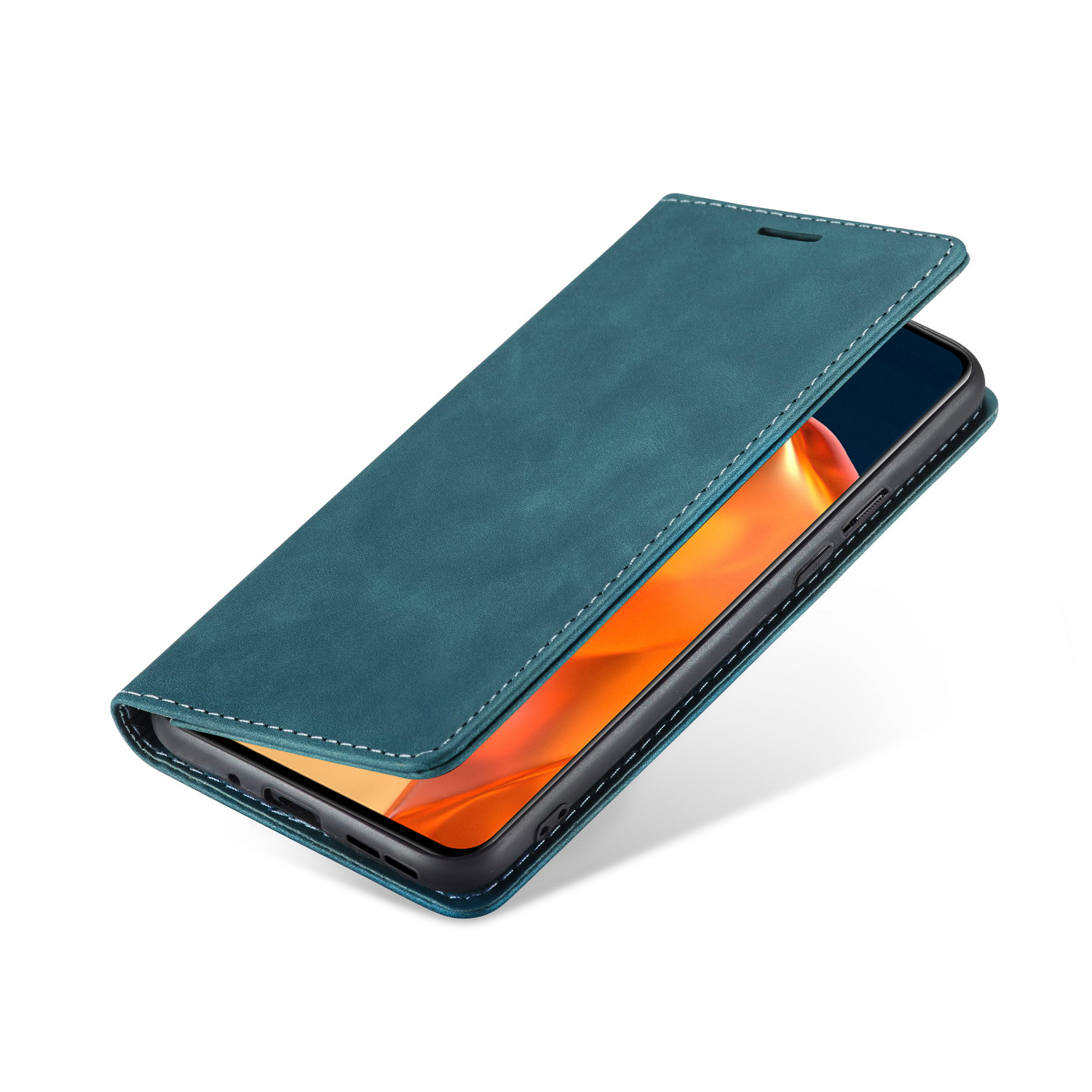 ProGuard OnePlus 9 Wallet Hoesje Vintage Leder Blauw - Afbeelding 5