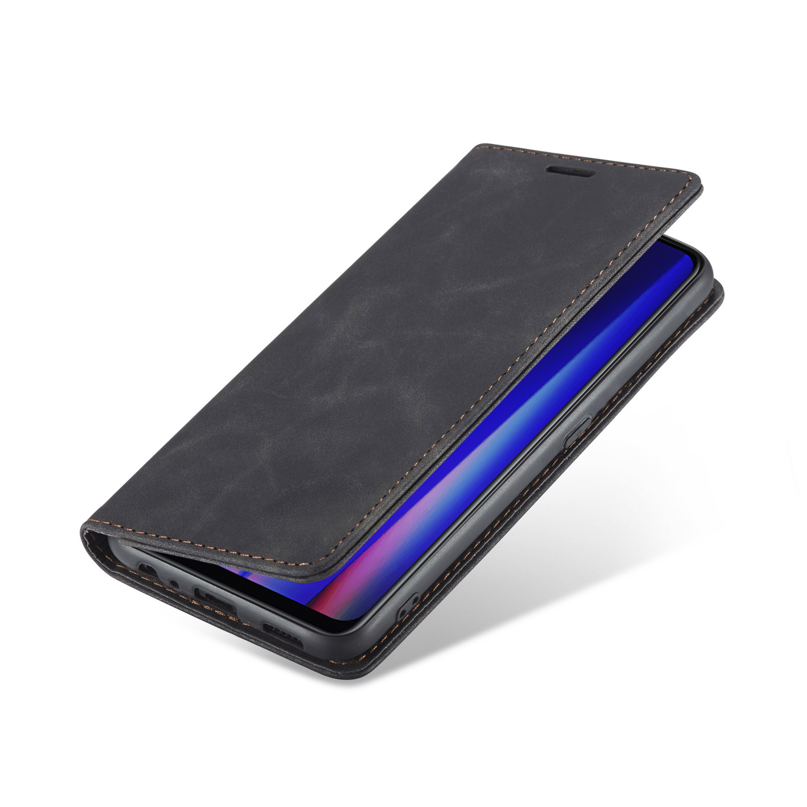 ProGuard OnePlus Nord CE 2 Wallet Hoesje Vintage Leder Zwart - Afbeelding 3