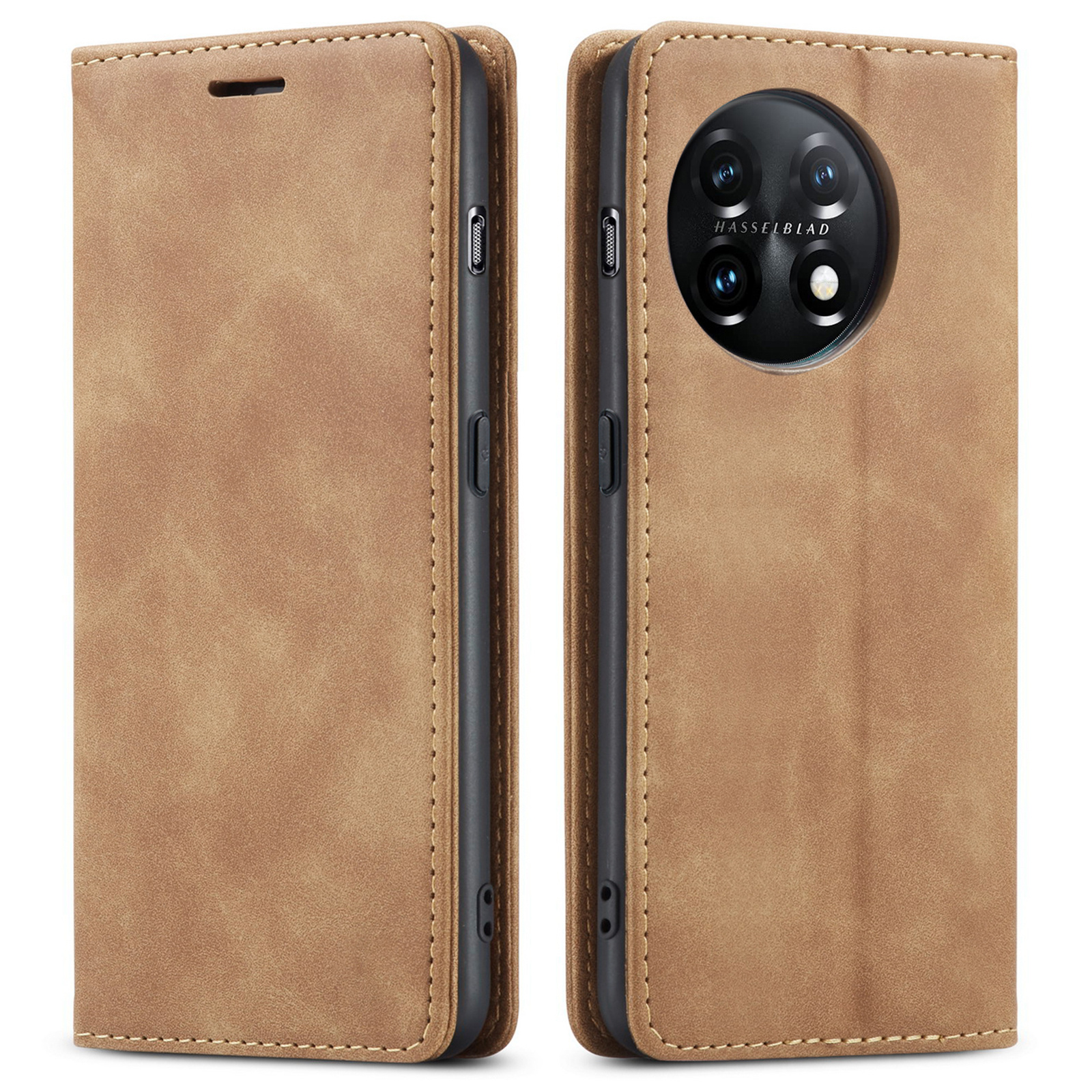 ProGuard OnePlus 11 Wallet Hoesje Vintage Leder Bruin - Afbeelding 6