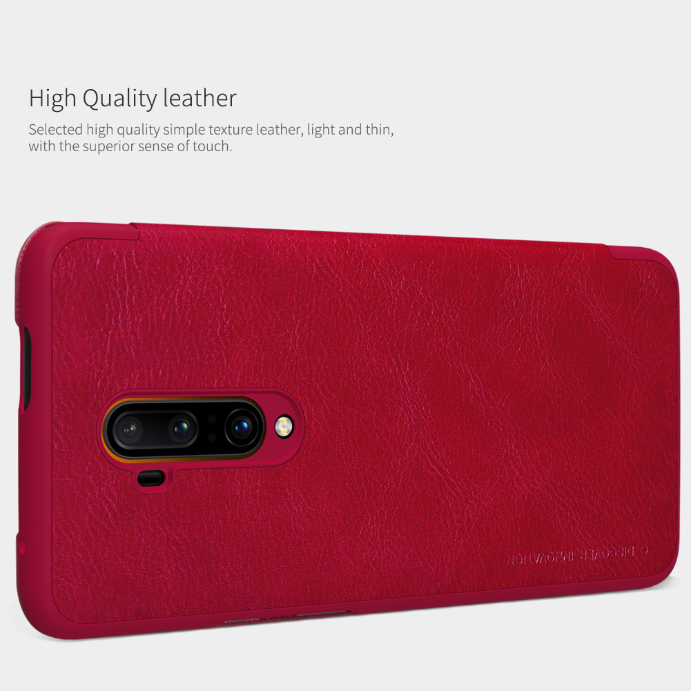 Nillkin OnePlus 7T Pro Flip Case Qin Rood - Afbeelding 4