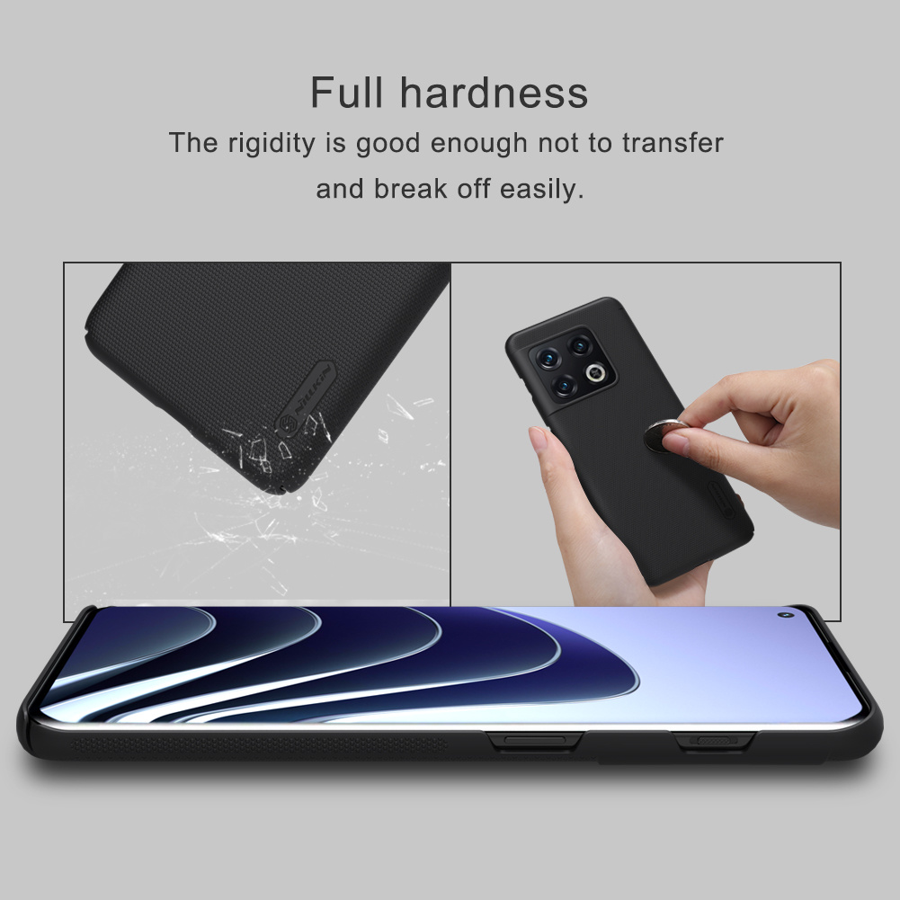 Nillkin OnePlus 10 Pro Hoesje Super Frosted Shield Zwart - Afbeelding 9