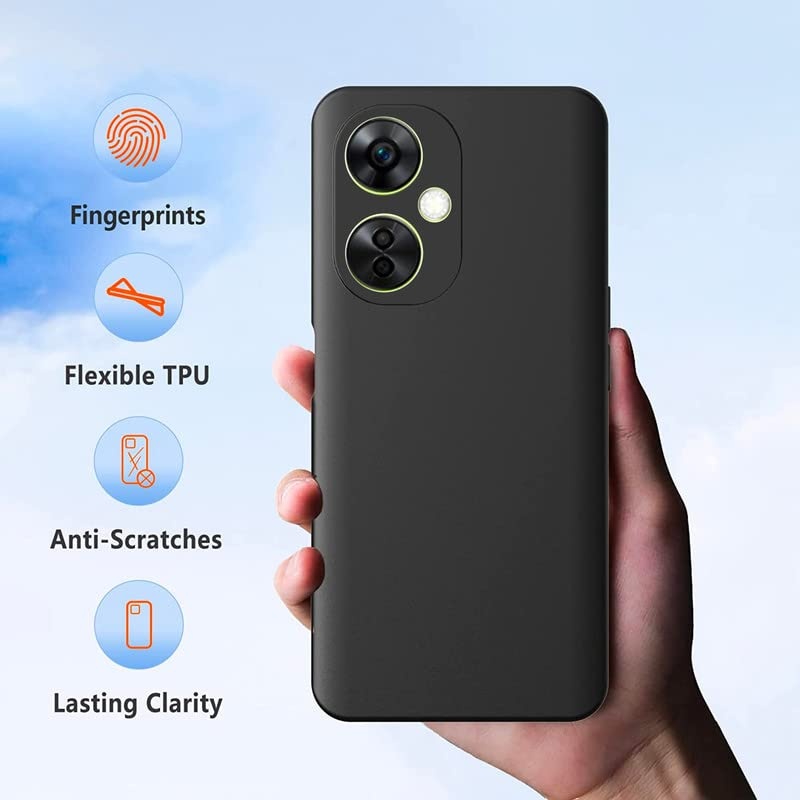 ProGuard OnePlus Nord CE 3 Lite Hoesje Liquid Silicone Zwart - Afbeelding 2