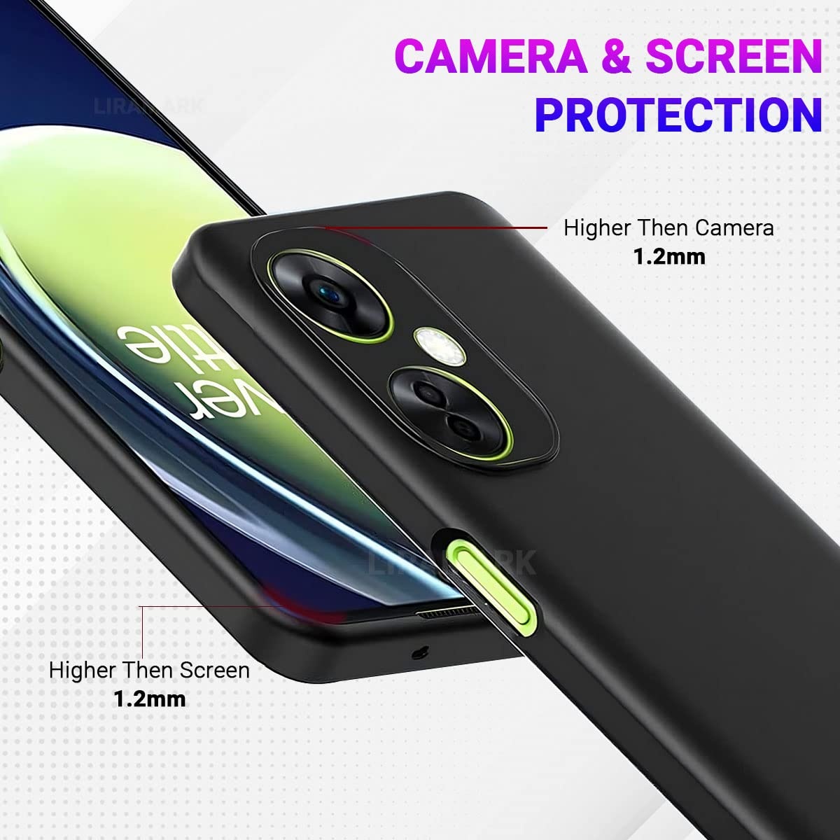 ProGuard OnePlus Nord CE 3 Lite Hoesje Liquid Silicone Zwart - Afbeelding 6