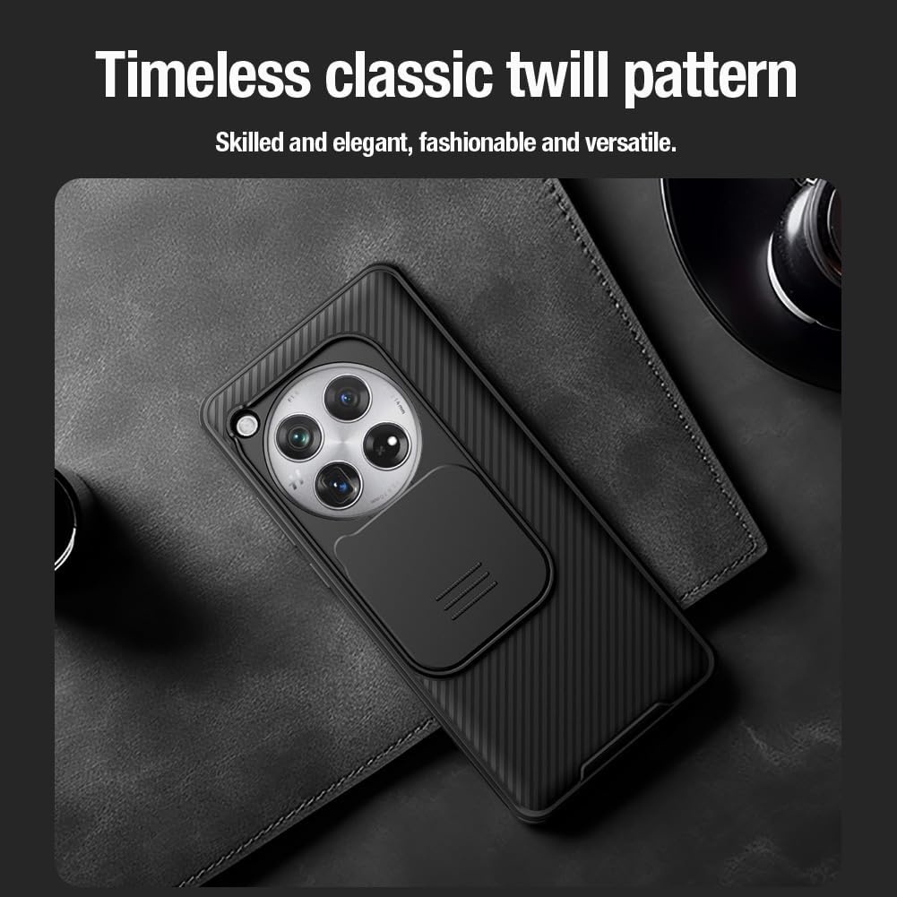 Nillkin OnePlus 12 Hoesje CamShield Pro Zwart - Afbeelding 8