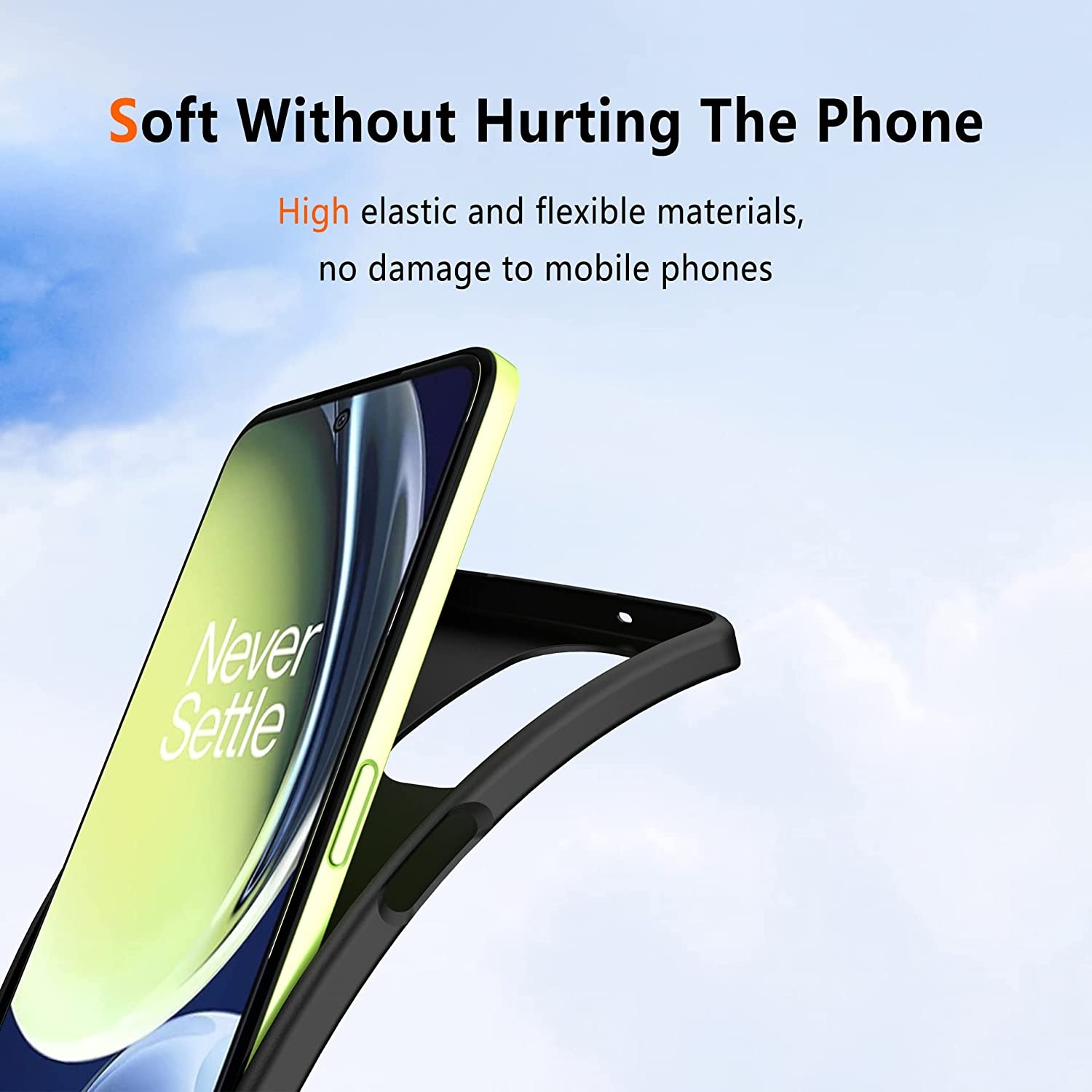 ProGuard OnePlus Nord CE 3 Lite Hoesje Liquid Silicone Zwart - Afbeelding 4