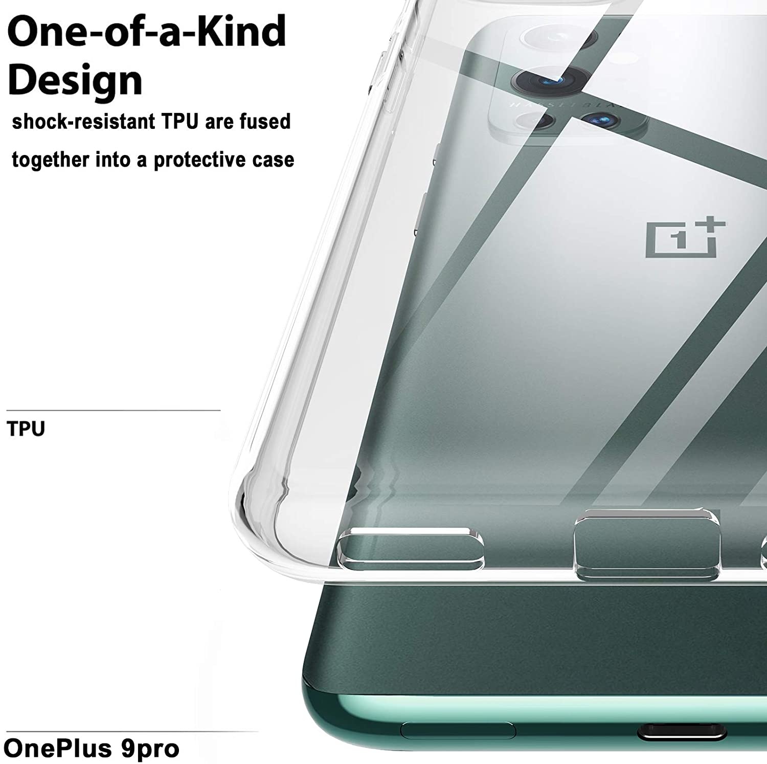 ProGuard OnePlus 9 Pro Hoesje TPU Transparant - Afbeelding 2