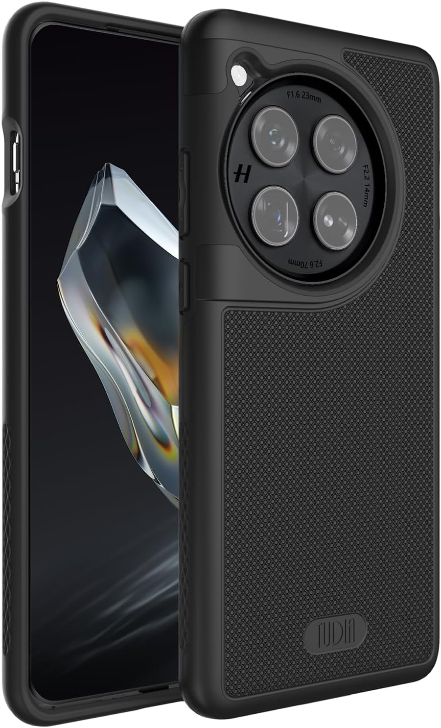 Tudia OnePlus 12 Hoesje MergeGrip Zwart