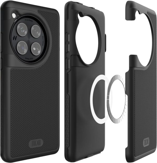 Tudia OnePlus 12 Hoesje MergeGrip [MagSafe] Zwart