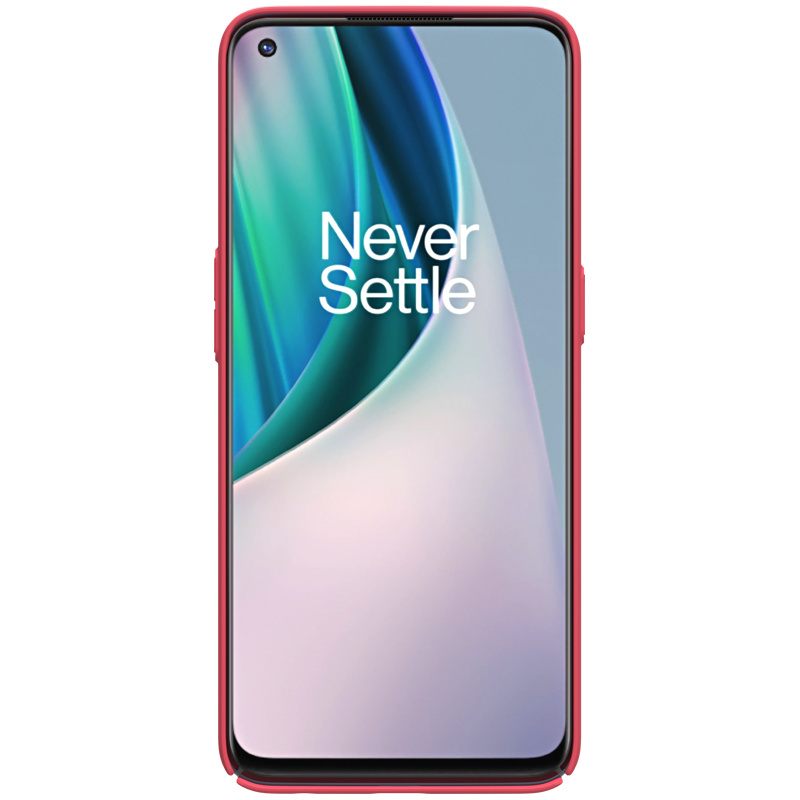 Nillkin OnePlus Nord N10 5G Hoesje Super Frosted Shield Rood - Afbeelding 4