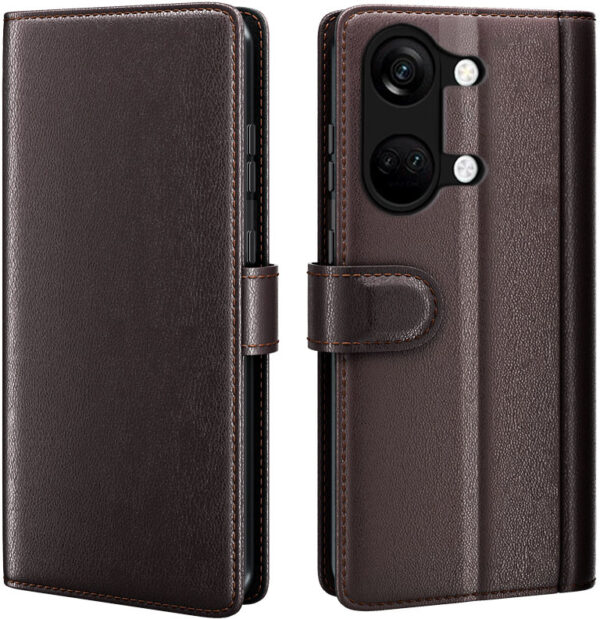 ProGuard OnePlus Nord 3 Wallet Hoesje Echt Leder Bruin