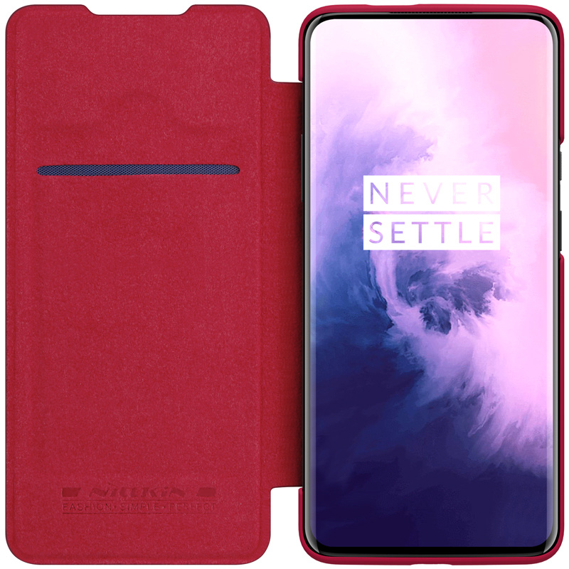 Nillkin OnePlus 7T Pro Flip Case Qin Rood