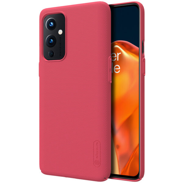 Nillkin OnePlus 9 Hoesje Super Frosted Shield Rood