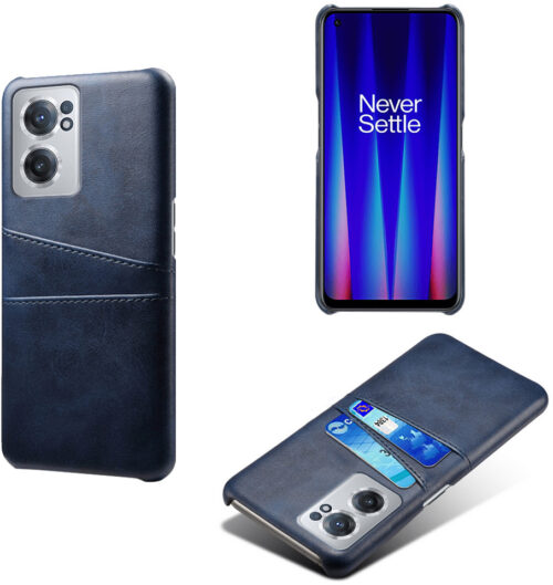 ProGuard OnePlus Nord CE 2 Hoesje Slim Leder Kaarthouder Blauw - Afbeelding 5