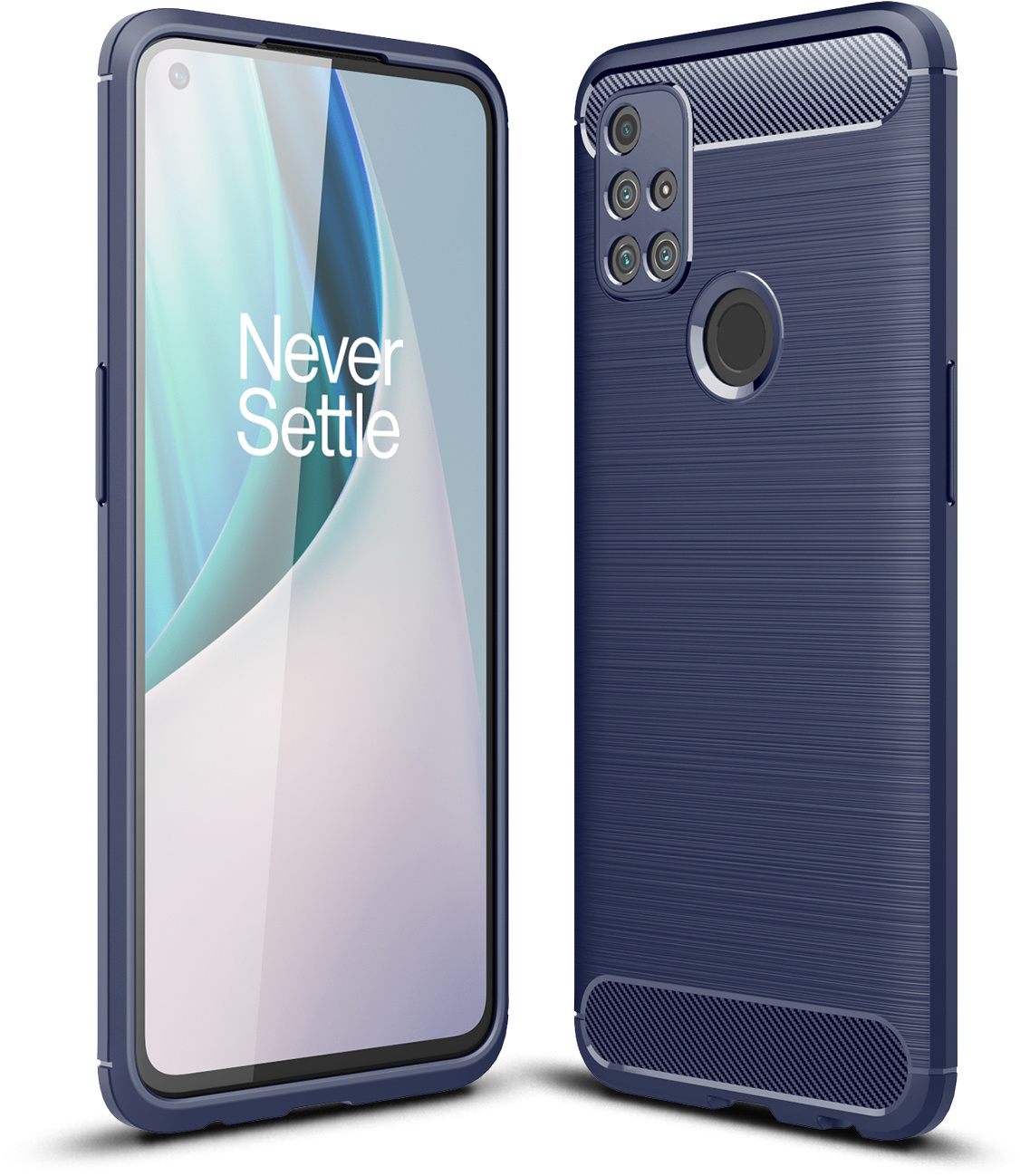 ProGuard OnePlus Nord N10 5G Hoesje Brushed Carbon Blauw