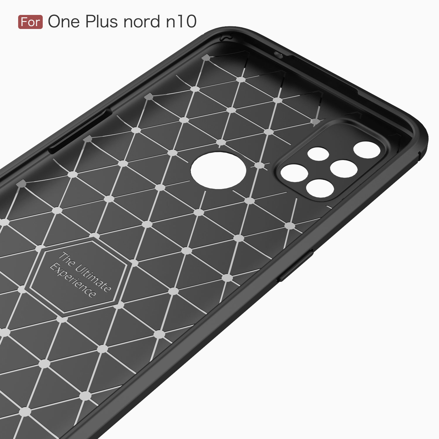 ProGuard OnePlus Nord N10 5G Hoesje Brushed Carbon Blauw - Afbeelding 4
