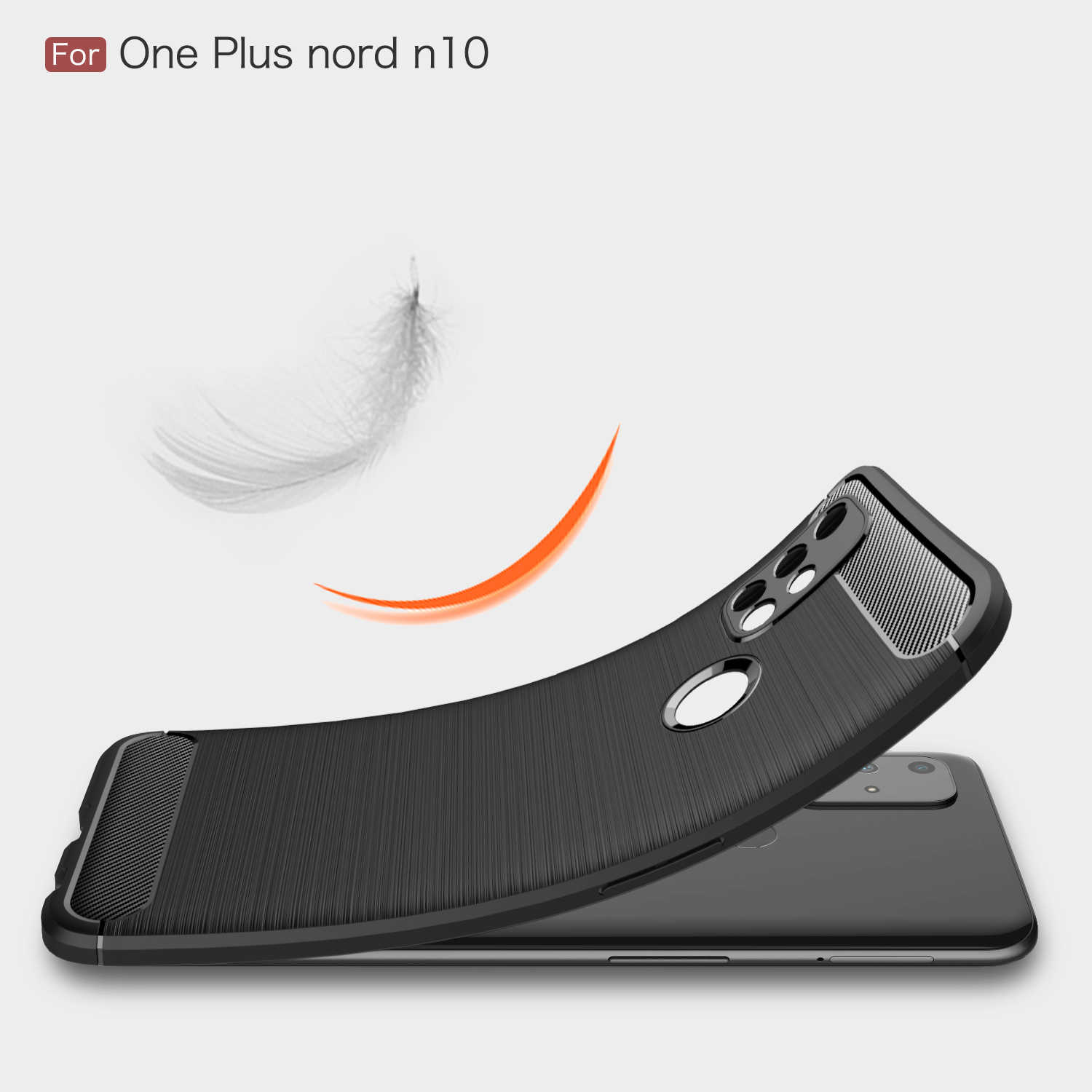 ProGuard OnePlus Nord N10 5G Hoesje Brushed Carbon Blauw - Afbeelding 6