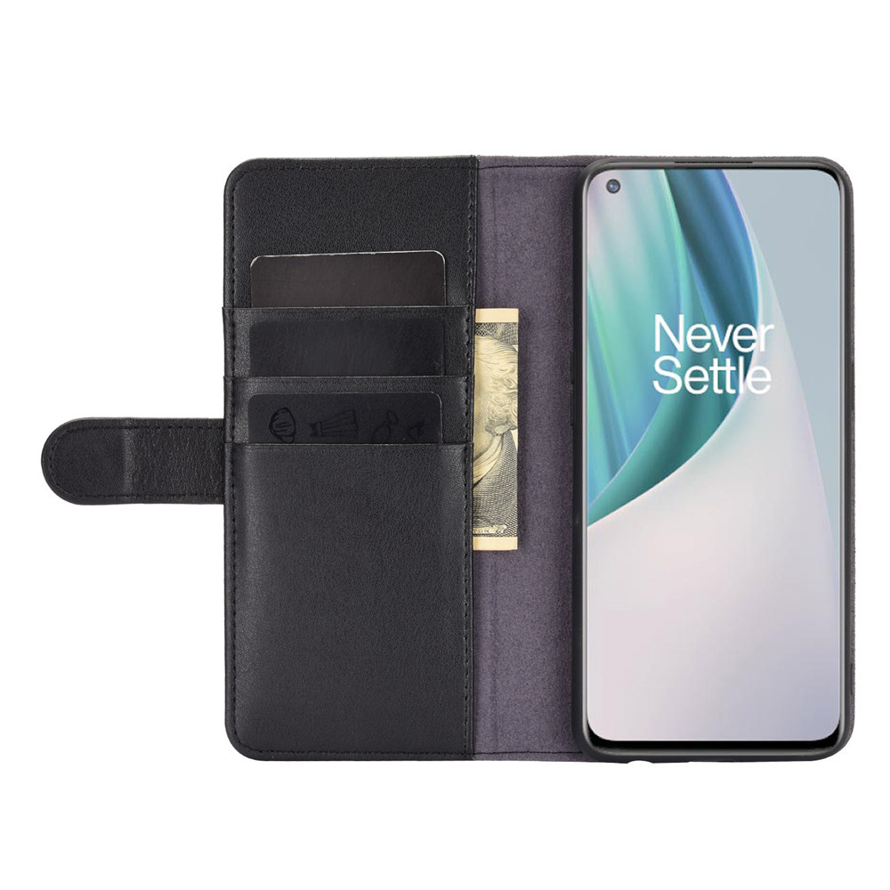 ProGuard OnePlus Nord N10 5G Wallet Hoesje Echt Leder Zwart - Afbeelding 3