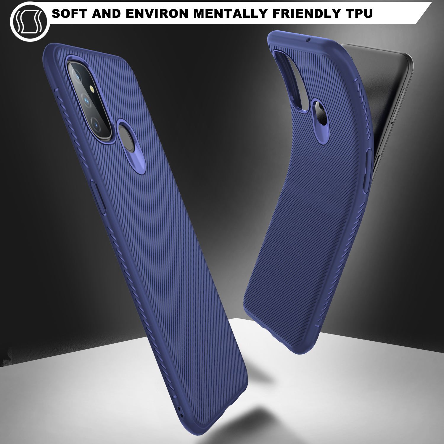 ProGuard OnePlus Nord N100 Hoesje TPU GripLine Blauw - Afbeelding 9