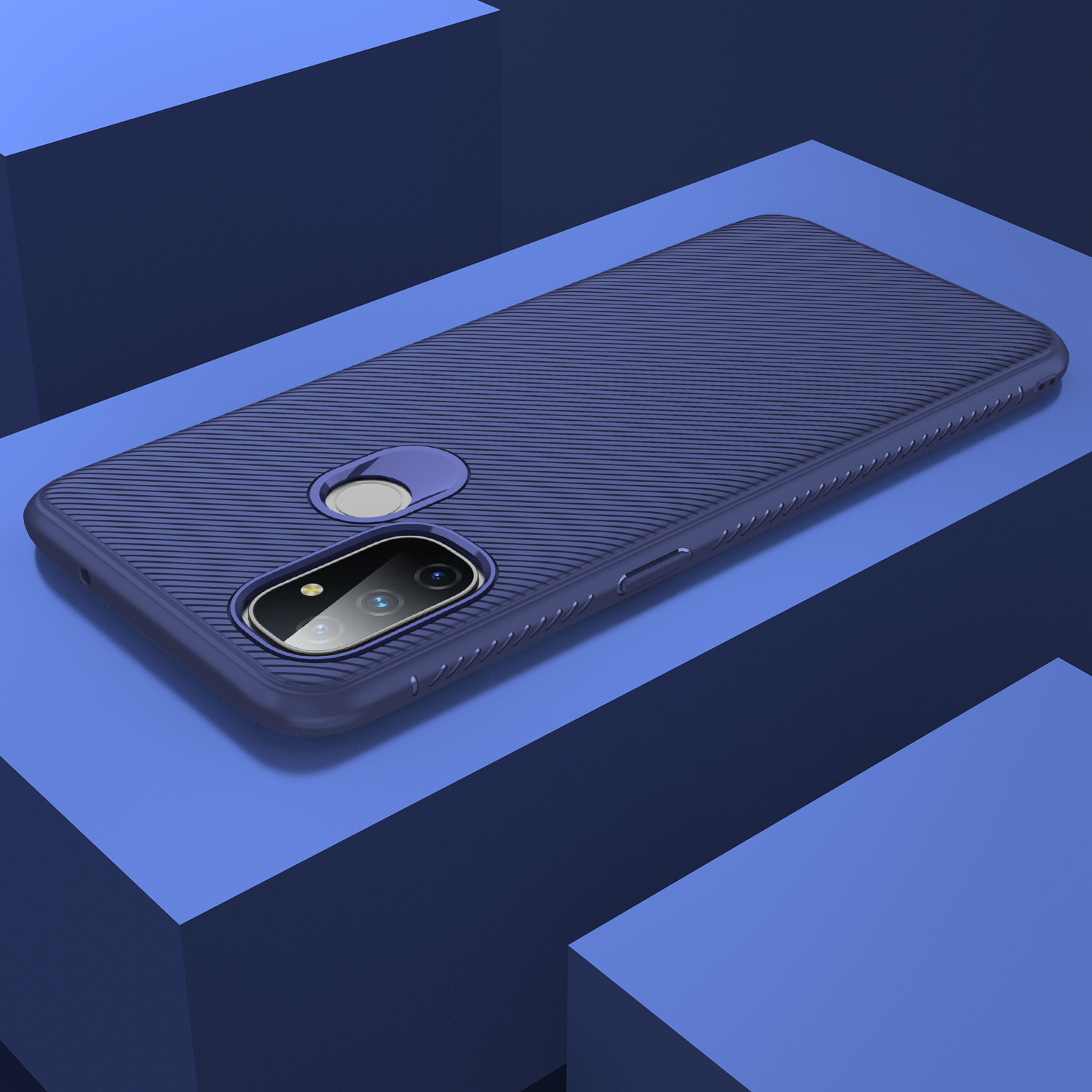 ProGuard OnePlus Nord N100 Hoesje TPU GripLine Blauw - Afbeelding 8