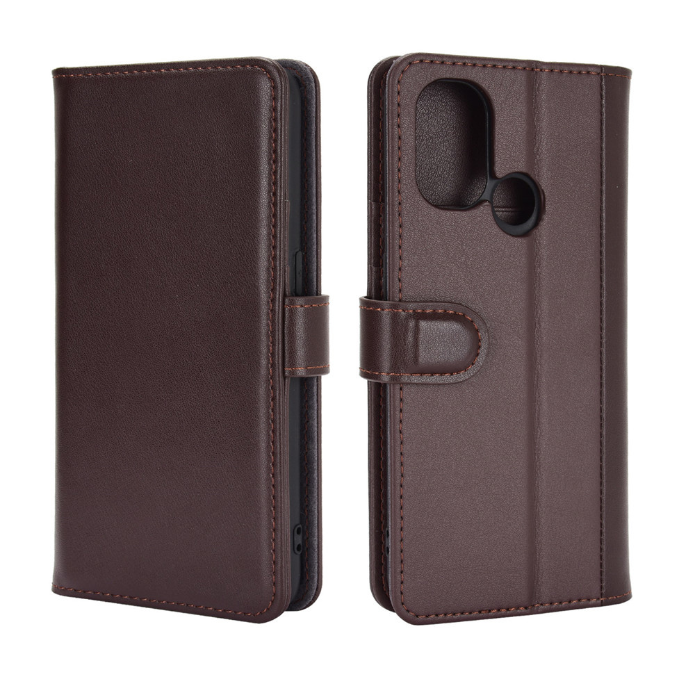 ProGuard OnePlus Nord N100 Wallet Hoesje Echt Leder Bruin - Afbeelding 4