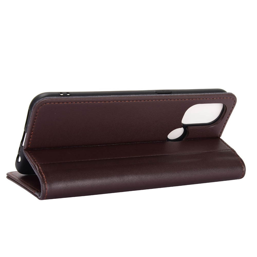 ProGuard OnePlus Nord N100 Wallet Hoesje Echt Leder Bruin - Afbeelding 5