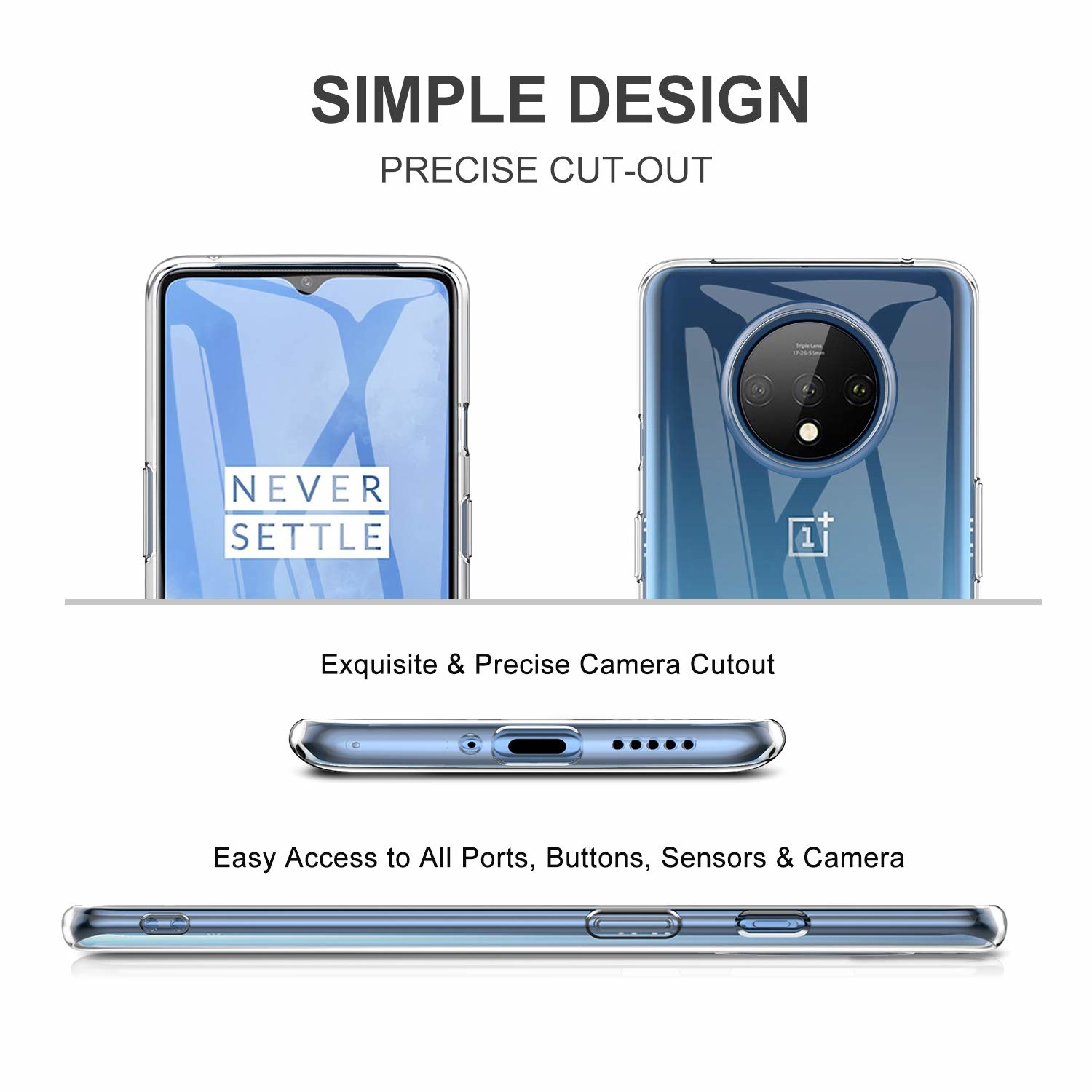 ProGuard OnePlus 7T Hoesje TPU Transparant - Afbeelding 2