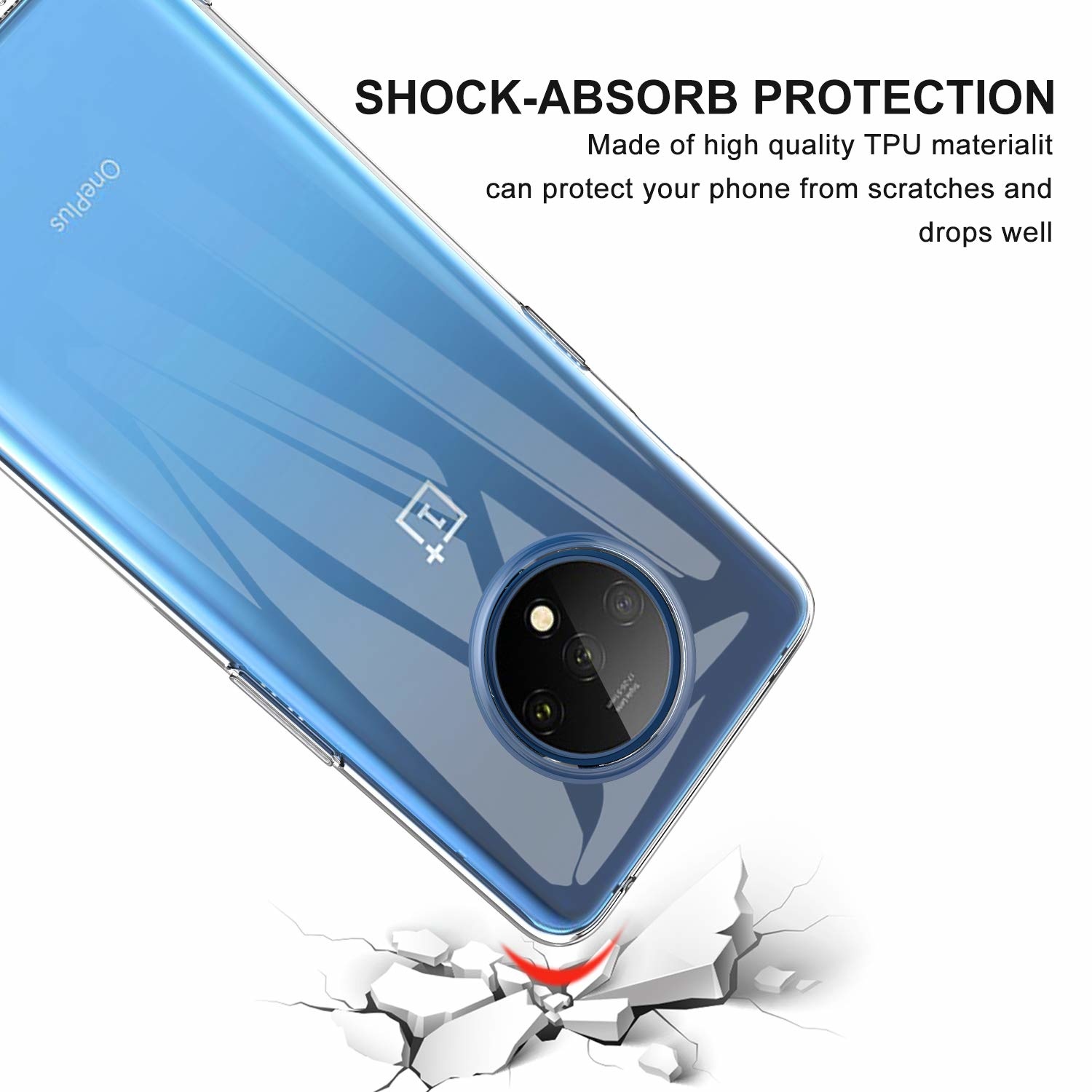 ProGuard OnePlus 7T Hoesje TPU Transparant - Afbeelding 3