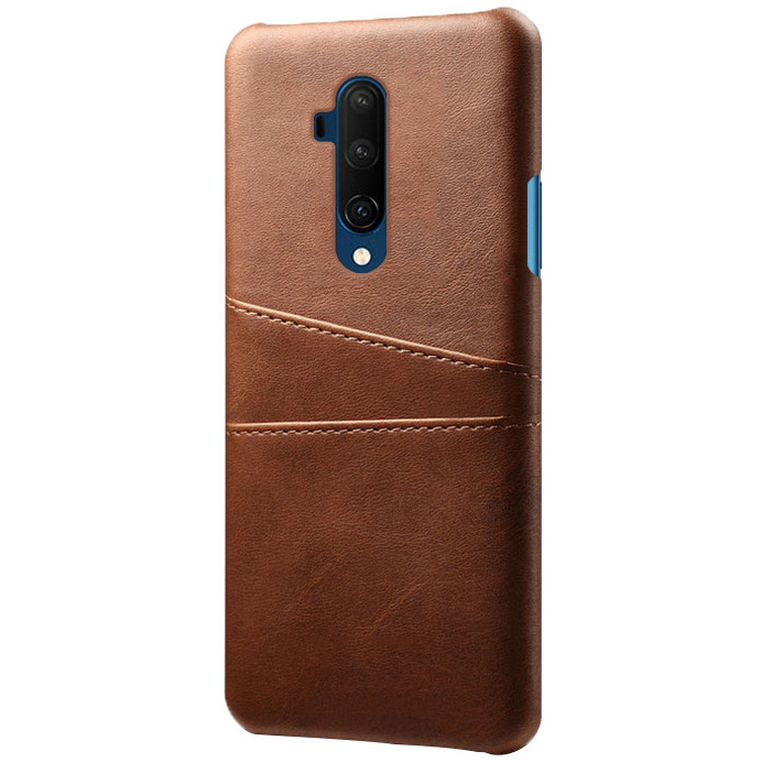 ProGuard OnePlus 7T Pro Hoesje Slim Leder Kaarthouder Bruin - Afbeelding 2