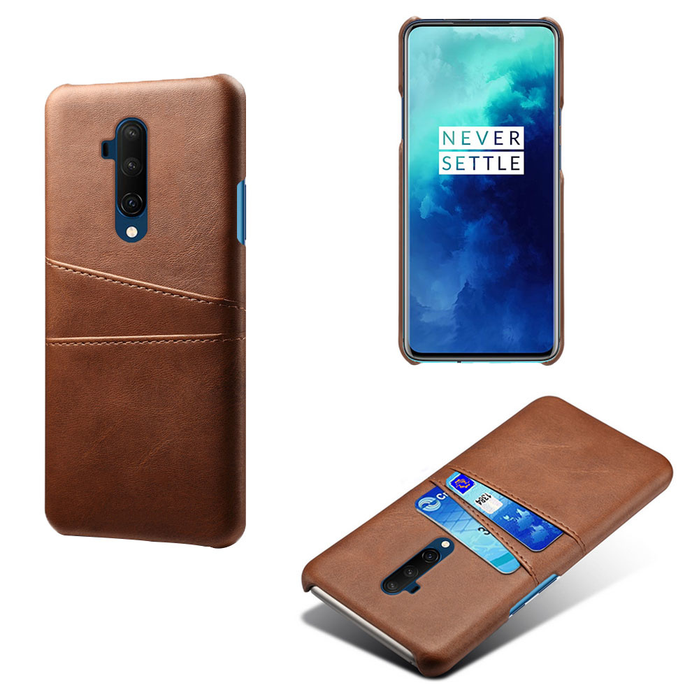 ProGuard OnePlus 7T Pro Hoesje Slim Leder Kaarthouder Bruin - Afbeelding 4