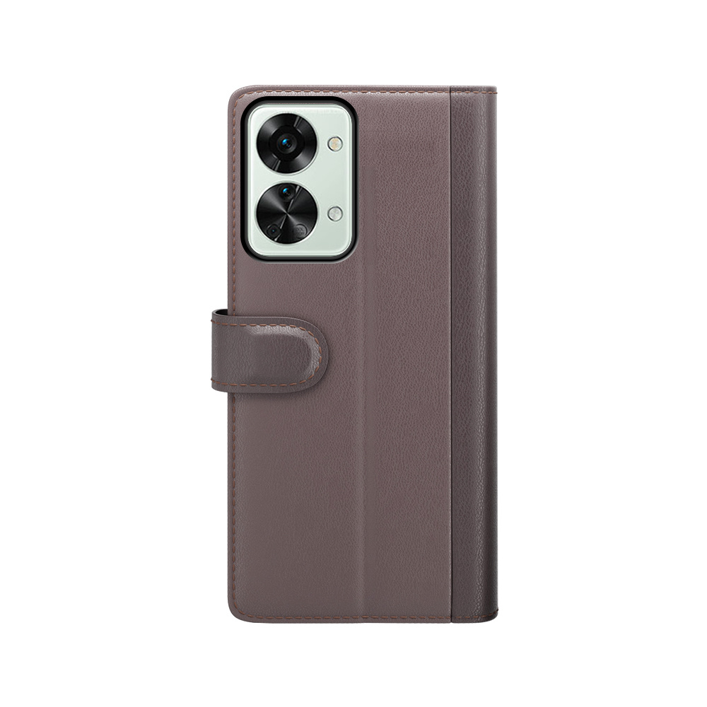 ProGuard OnePlus Nord 2T Wallet Hoesje Echt Leder Bruin - Afbeelding 5