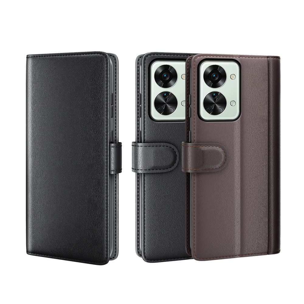 ProGuard OnePlus Nord 2T Wallet Hoesje Echt Leder Bruin - Afbeelding 6