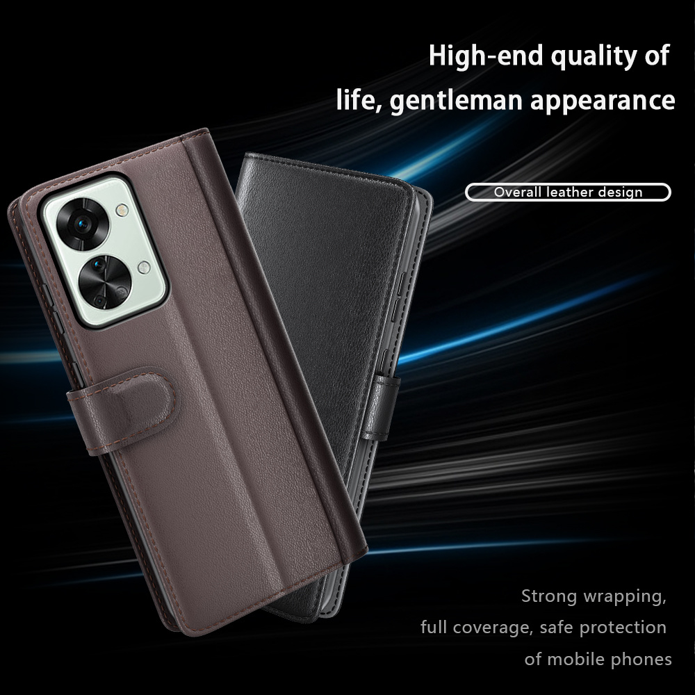 ProGuard OnePlus Nord 2T Wallet Hoesje Echt Leder Bruin - Afbeelding 7