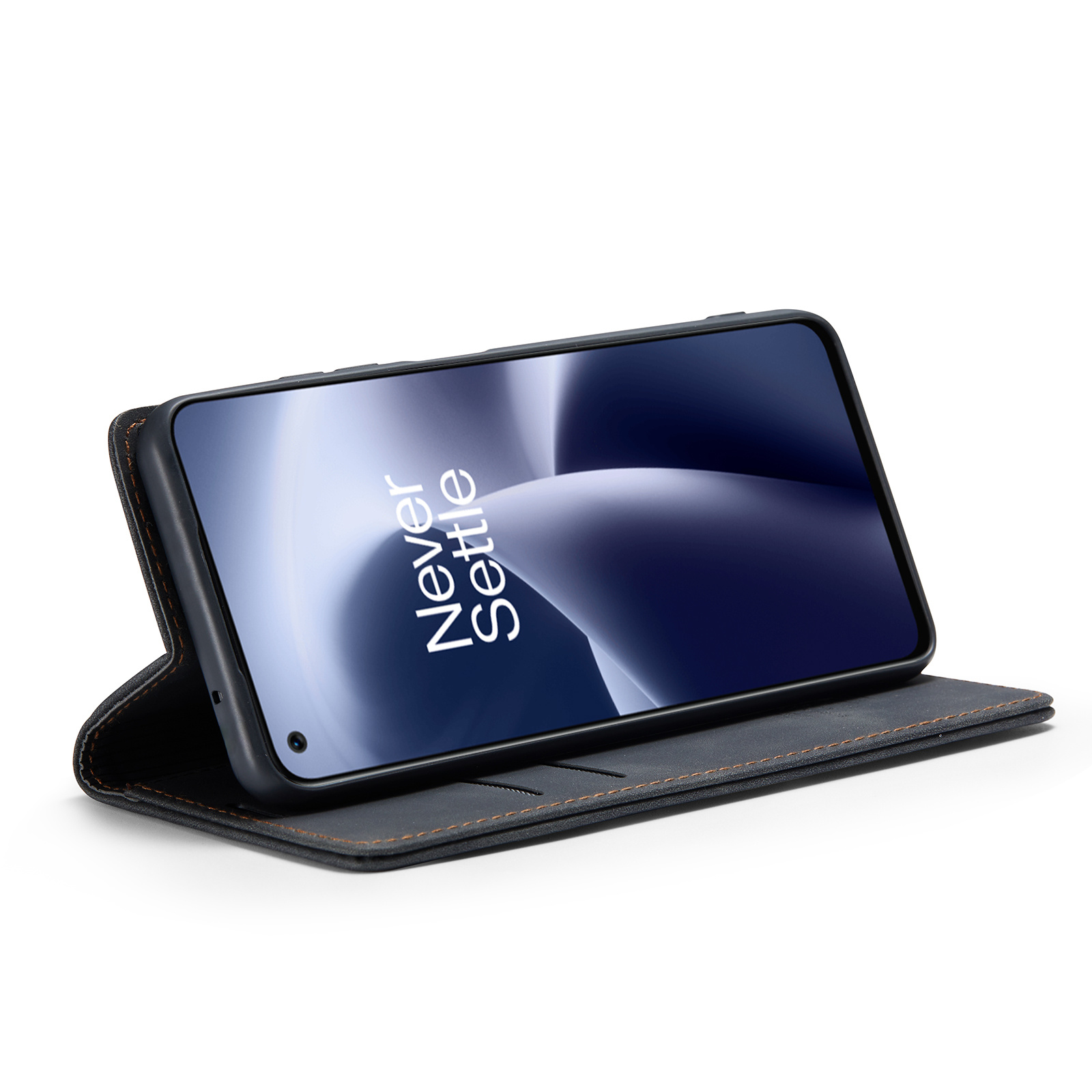 ProGuard OnePlus Nord 2T Wallet Hoesje Vintage Leder Zwart - Afbeelding 9