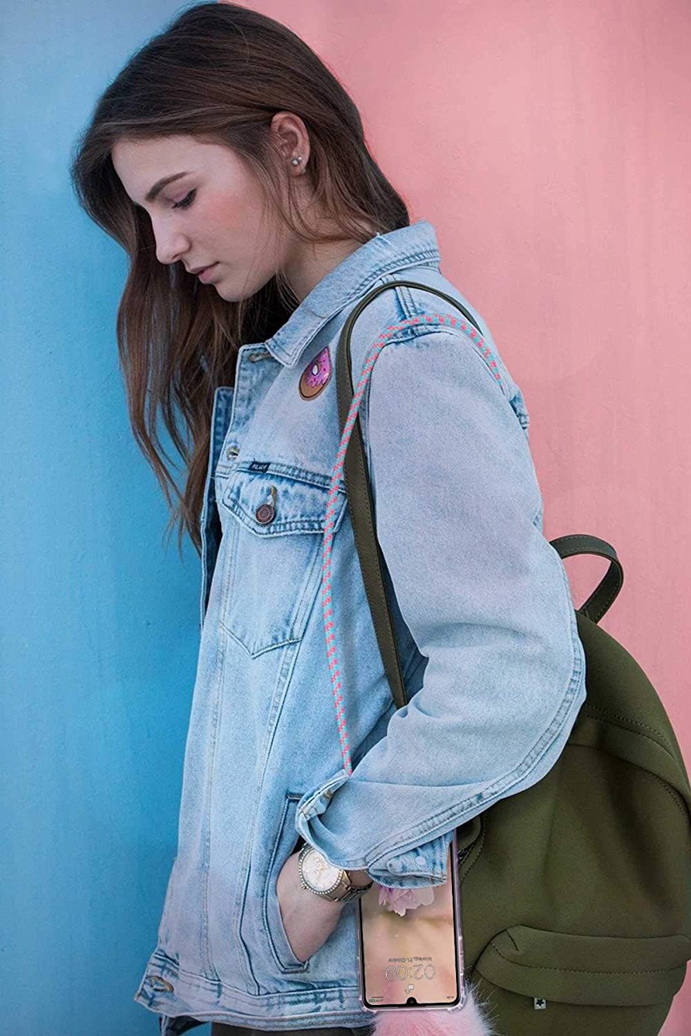 ProGuard OnePlus Nord CE 2 Hoesje Met Koord Zwart - Afbeelding 5