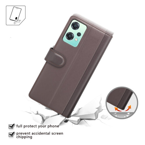 ProGuard OnePlus Nord CE 2 Lite Wallet Hoesje Echt Leder Bruin - Afbeelding 8