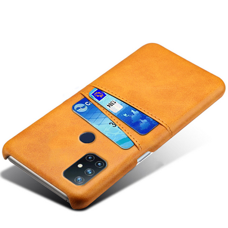 ProGuard OnePlus Nord N10 5G Hoesje Slim Leder Kaarthouder Cognac