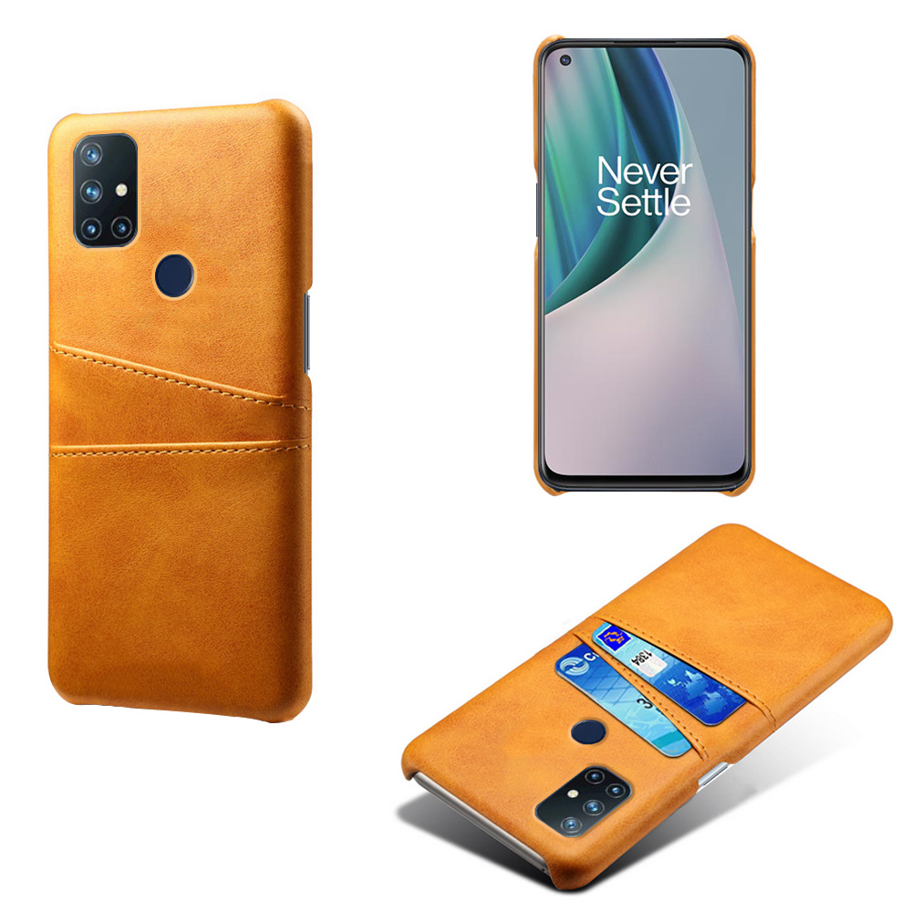 ProGuard OnePlus Nord N10 5G Hoesje Slim Leder Kaarthouder Cognac - Afbeelding 3