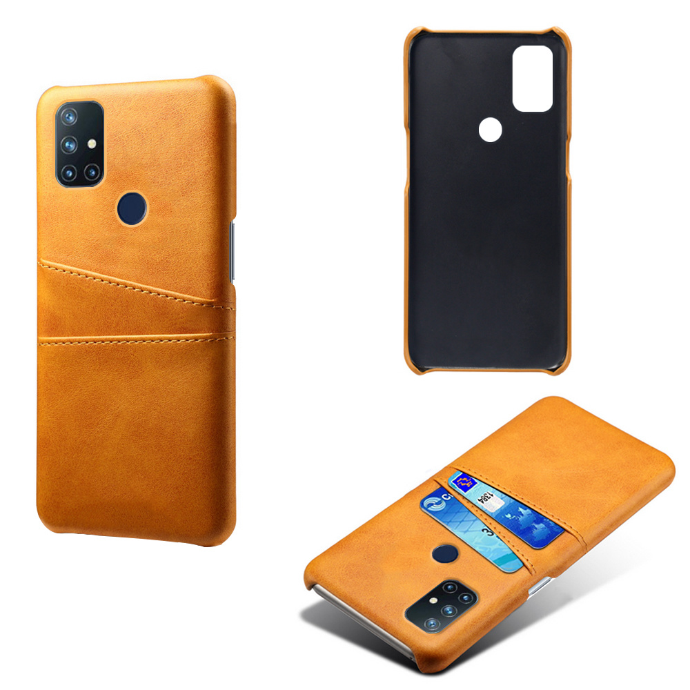 ProGuard OnePlus Nord N10 5G Hoesje Slim Leder Kaarthouder Cognac - Afbeelding 4