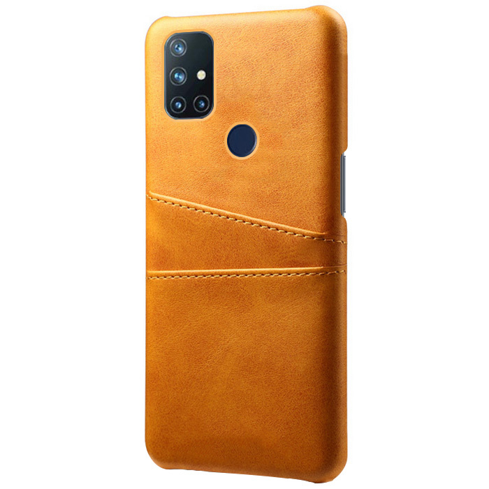 ProGuard OnePlus Nord N10 5G Hoesje Slim Leder Kaarthouder Cognac - Afbeelding 5