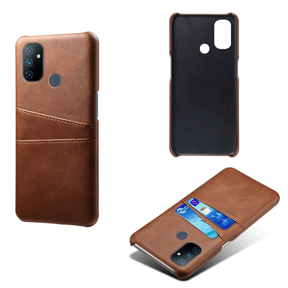 ProGuard OnePlus Nord N100 Hoesje Slim Leder Kaarthouder Bruin - Afbeelding 5