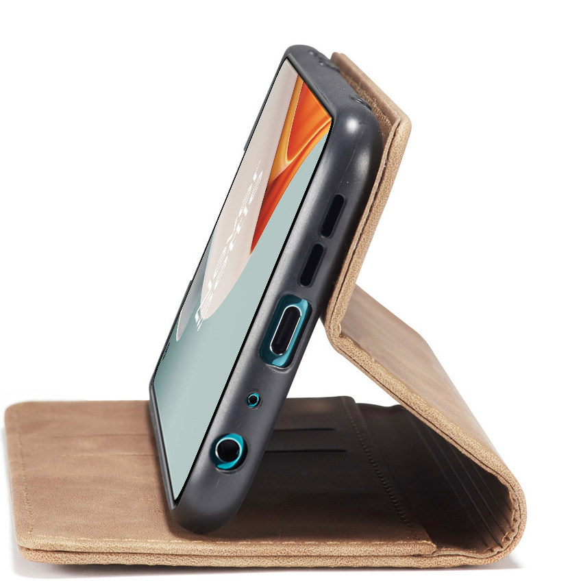 ProGuard OnePlus Nord N100 Wallet Hoesje Vintage Leder Beige - Afbeelding 10