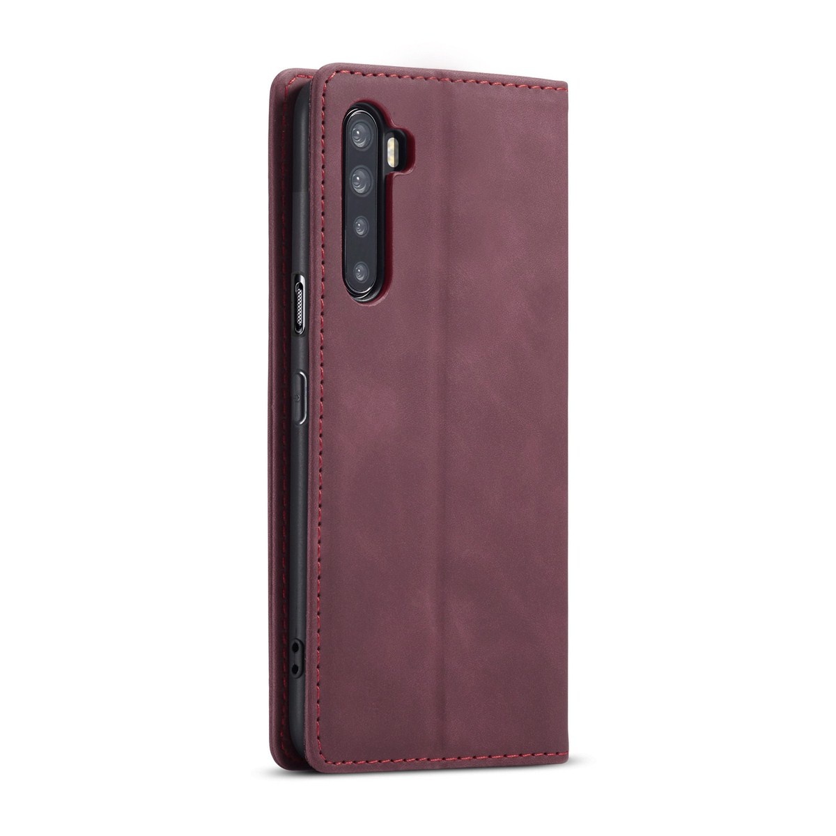 ProGuard OnePlus Nord Wallet Hoesje Vintage Leder Rood - Afbeelding 4