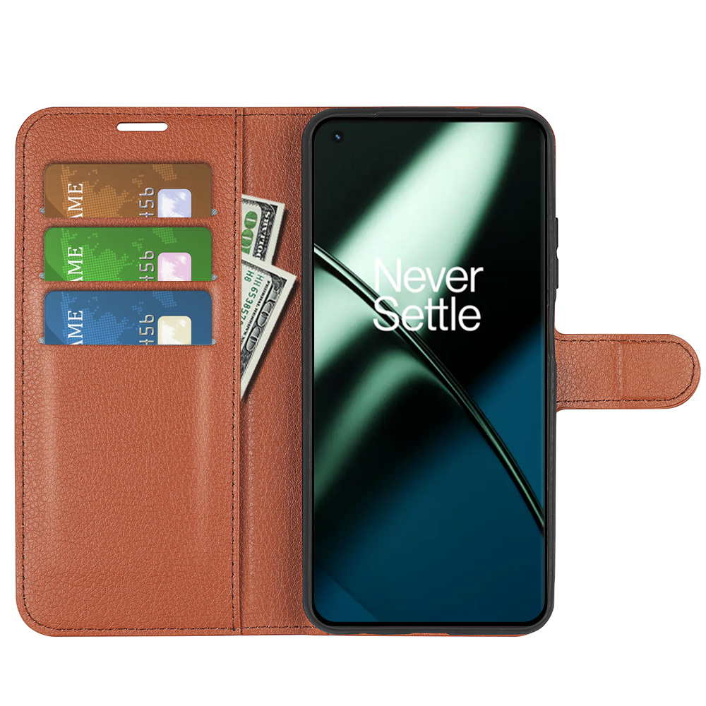 ProGuard OnePlus 11 Wallet Flip Case Bruin - Afbeelding 7