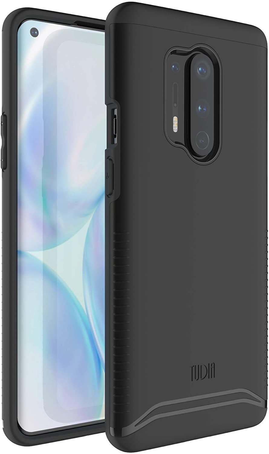 Tudia OnePlus 8 Pro Hoesje Merge Zwart