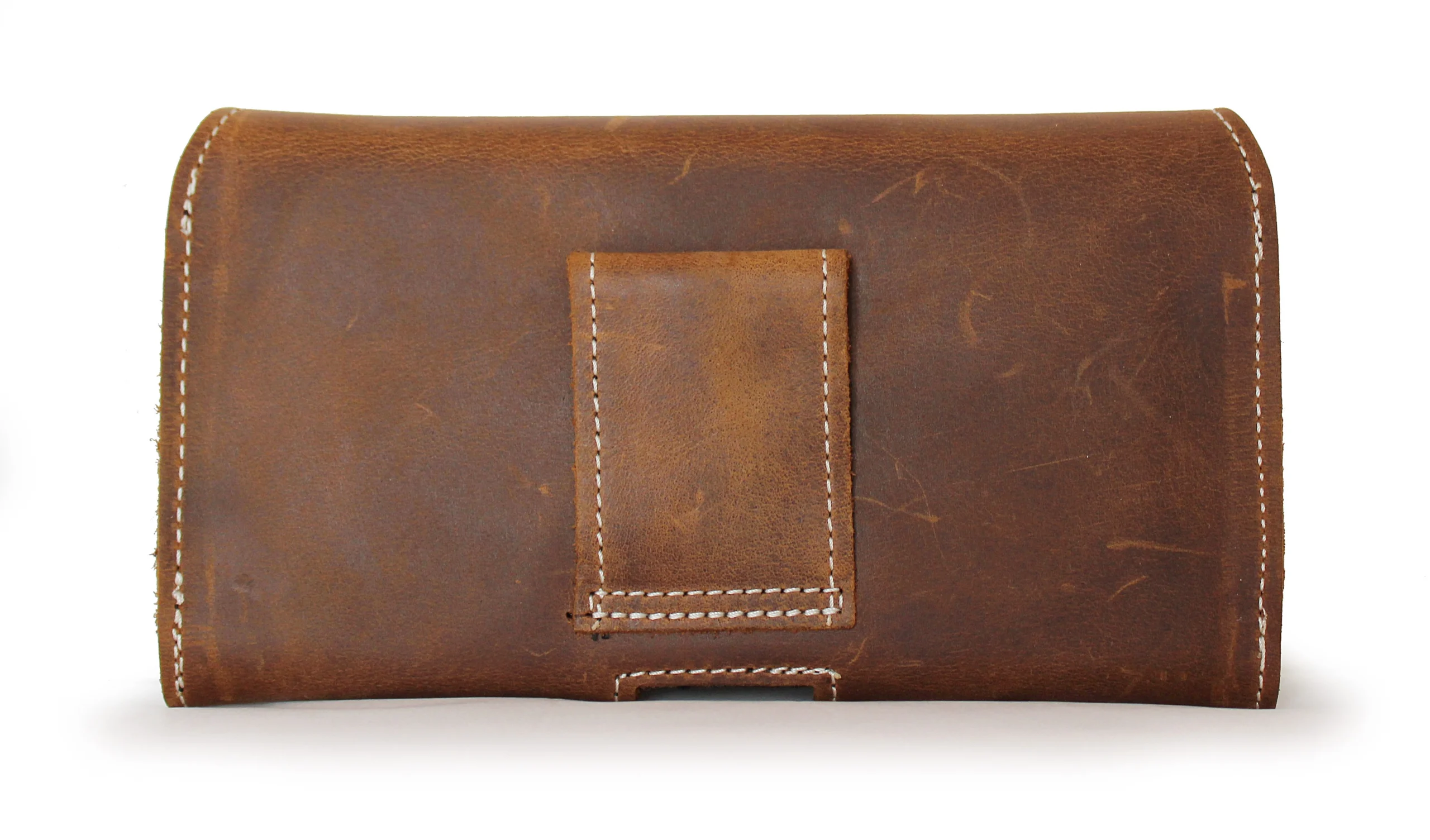 LURESKO FREYA XL Lederen Smartphone Riem Houder Bruin Vintage Leder - Afbeelding 7